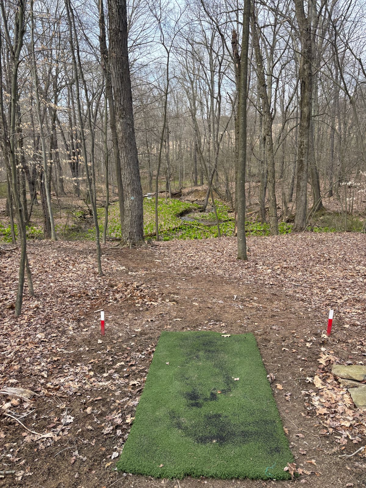 Hole 2 short tee.