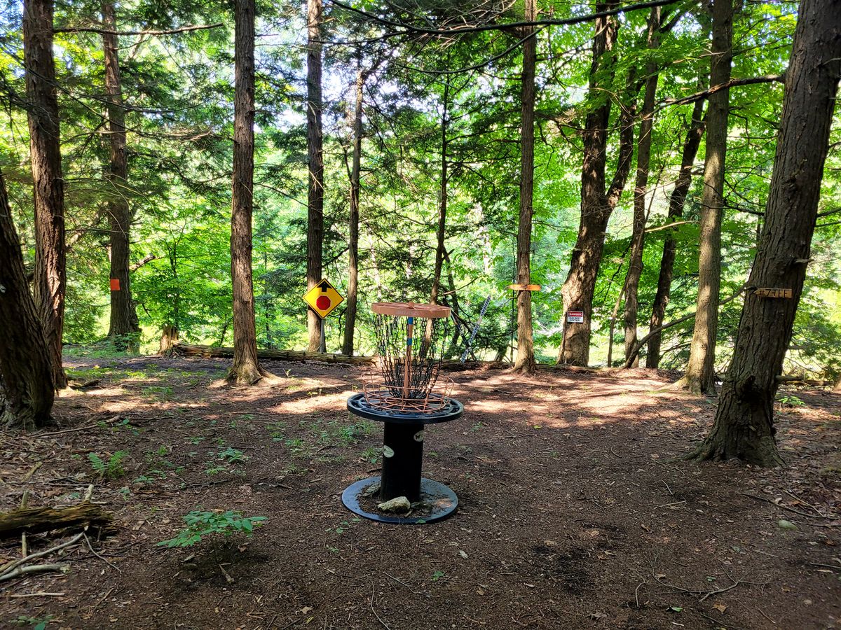 Hole 6, river bed 35ft behind.