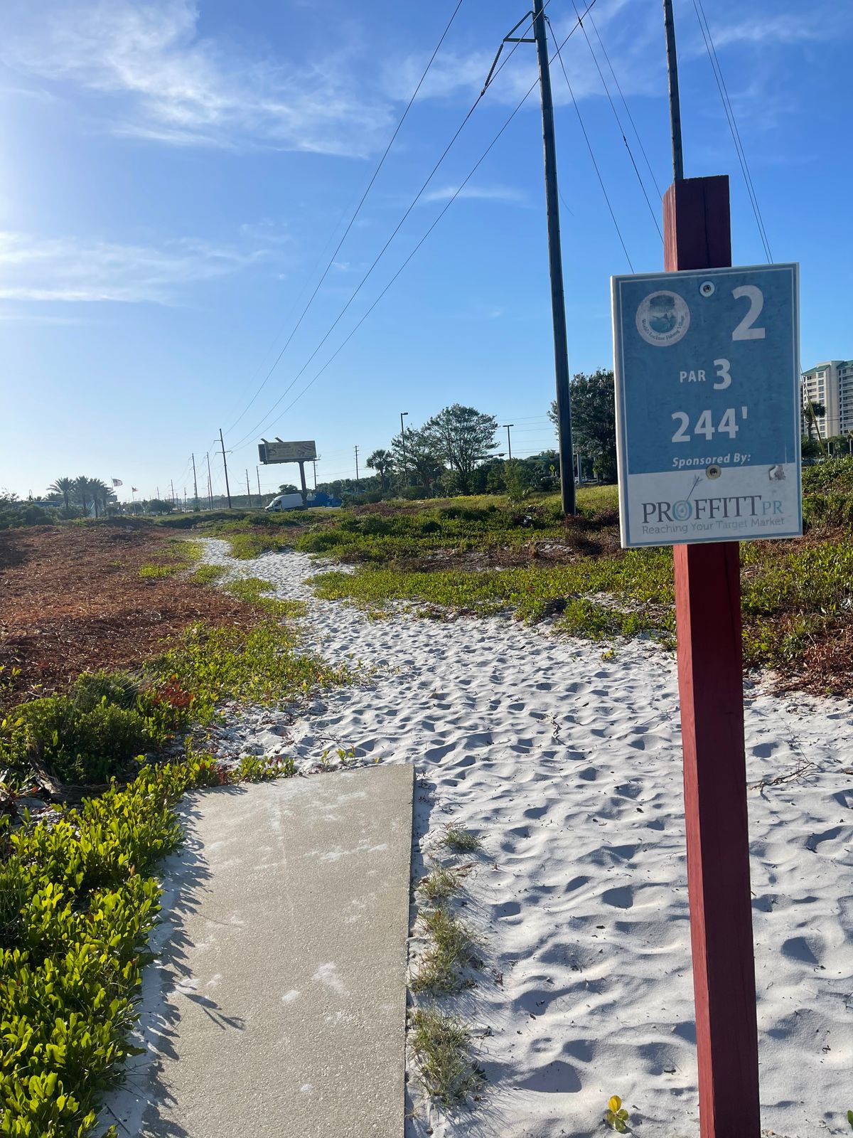 Hole 2 is a dogleg left