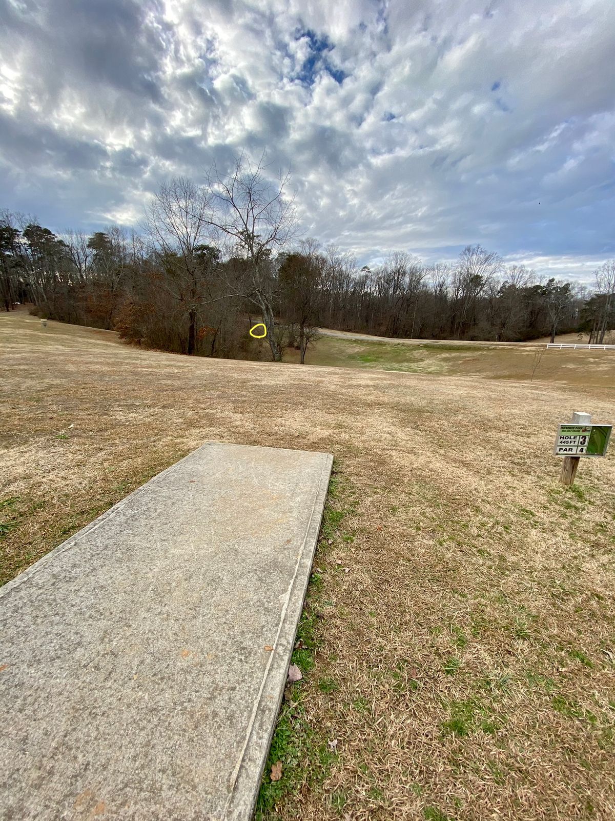 Hole 3 tee