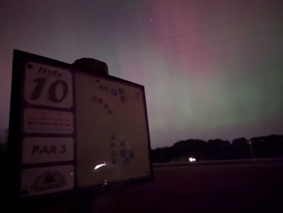 Northern lights over Courtland