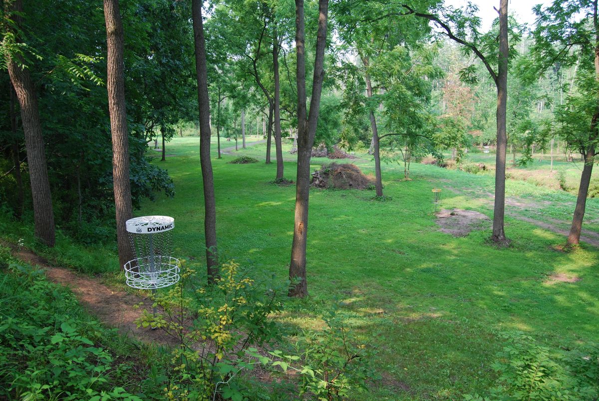 Long pin position Looking back at hole 8 fairway