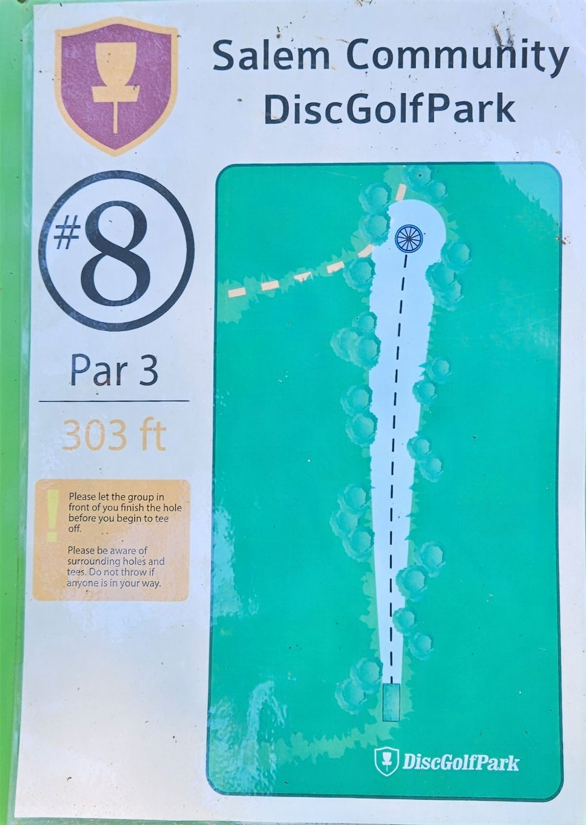 Hole 8 teesign