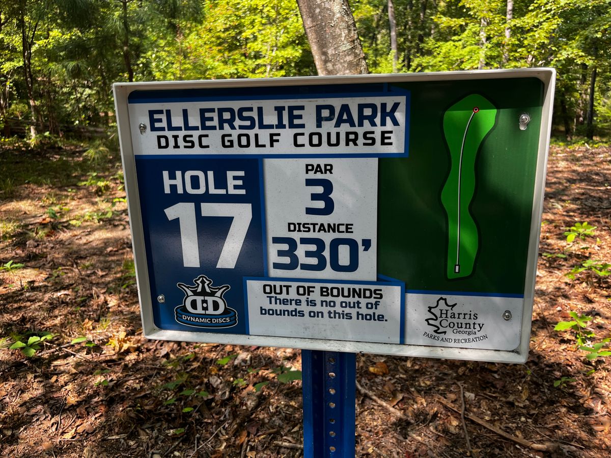 Hole 17 sign