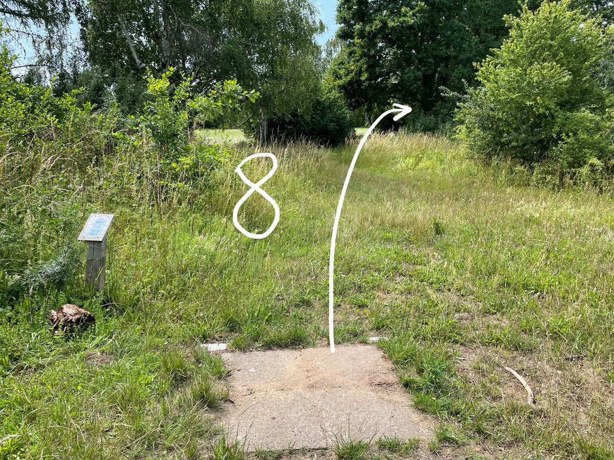 The course as it looks in 2023: Hole 8