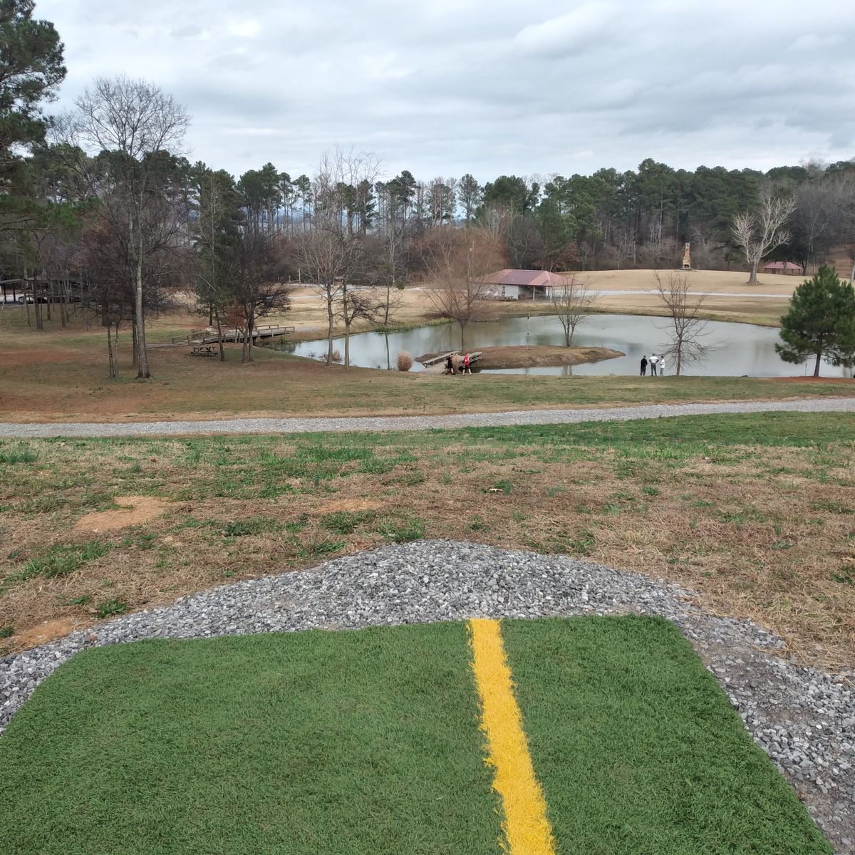 Hole 18 from tee box