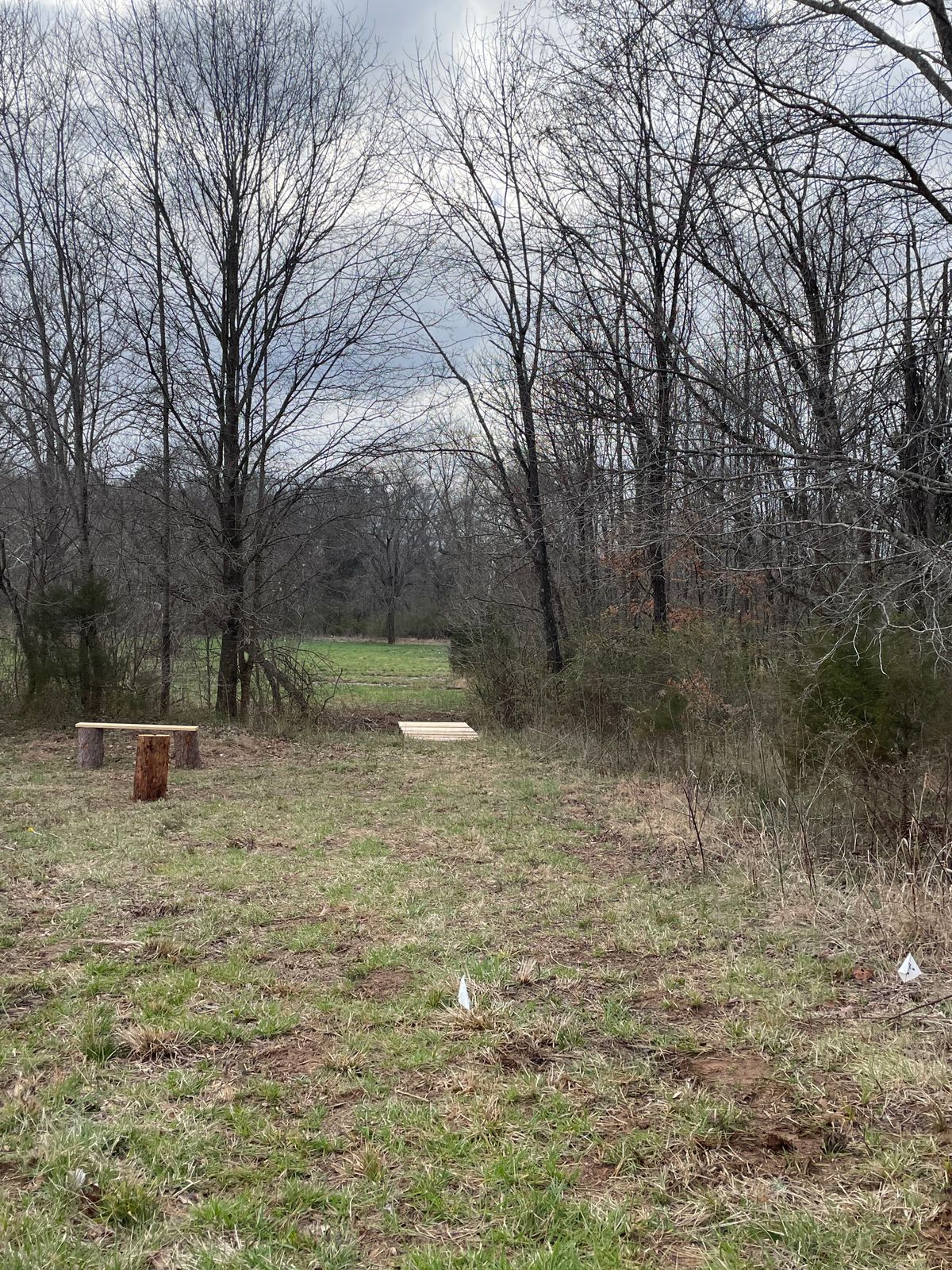 Hole 6’s view from the tee box. Room to rest on this hole as well!