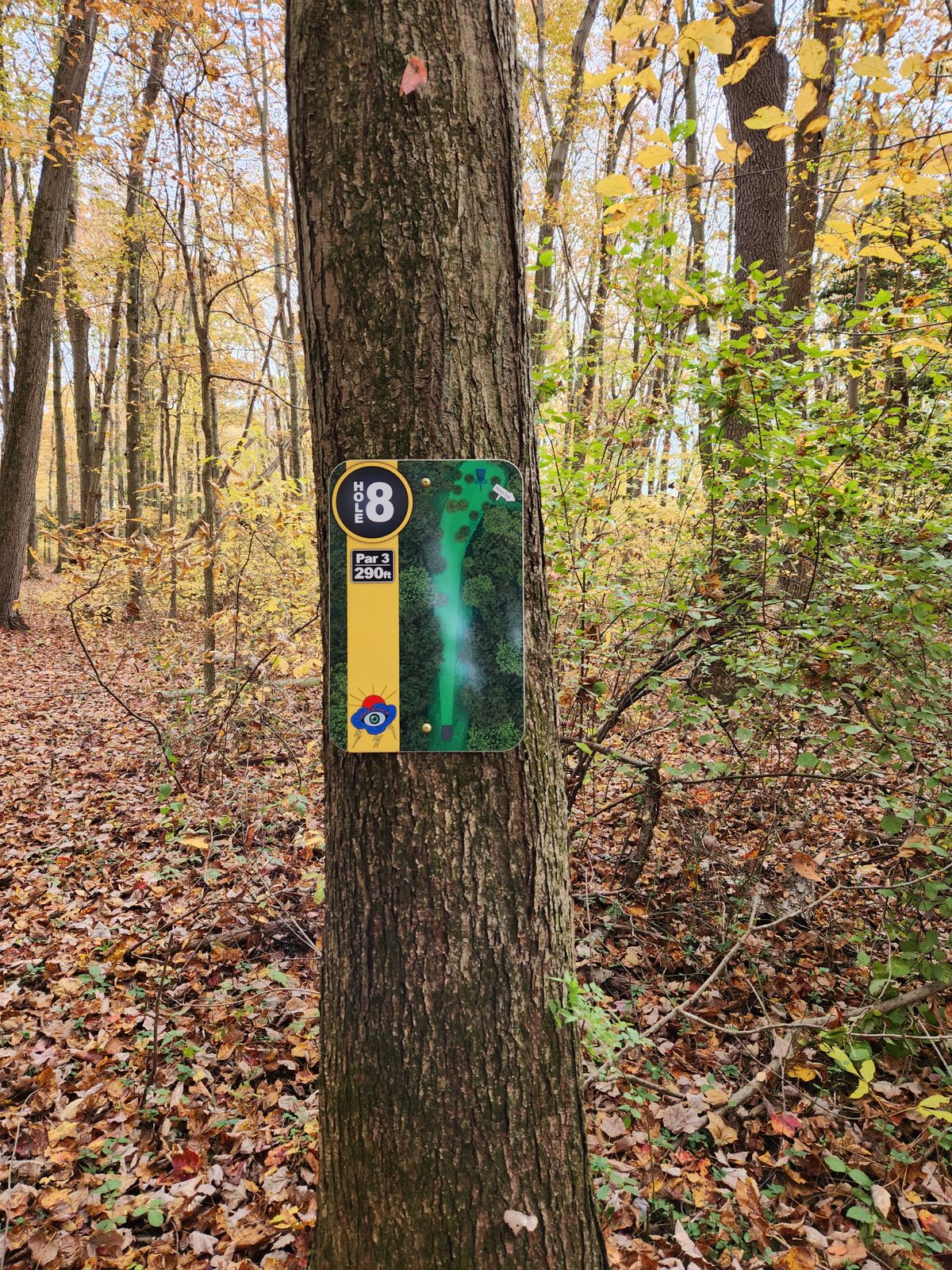 Hole 8 sign