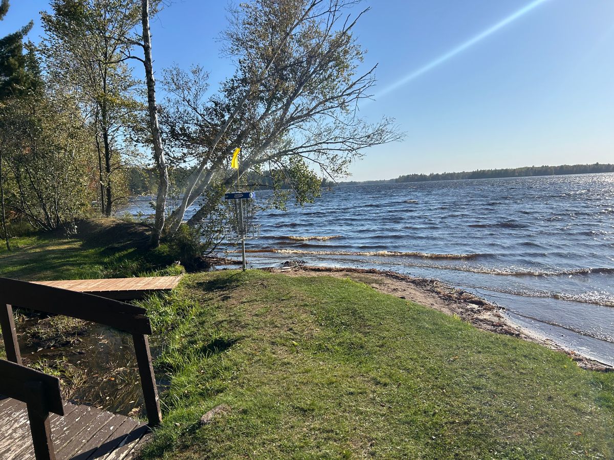 Hole 27 blue basket
