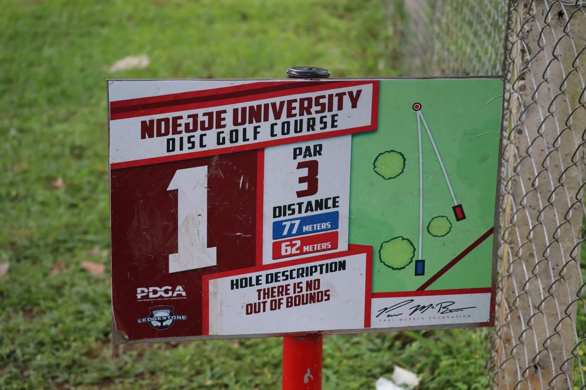 Hole 1 Tee Sign