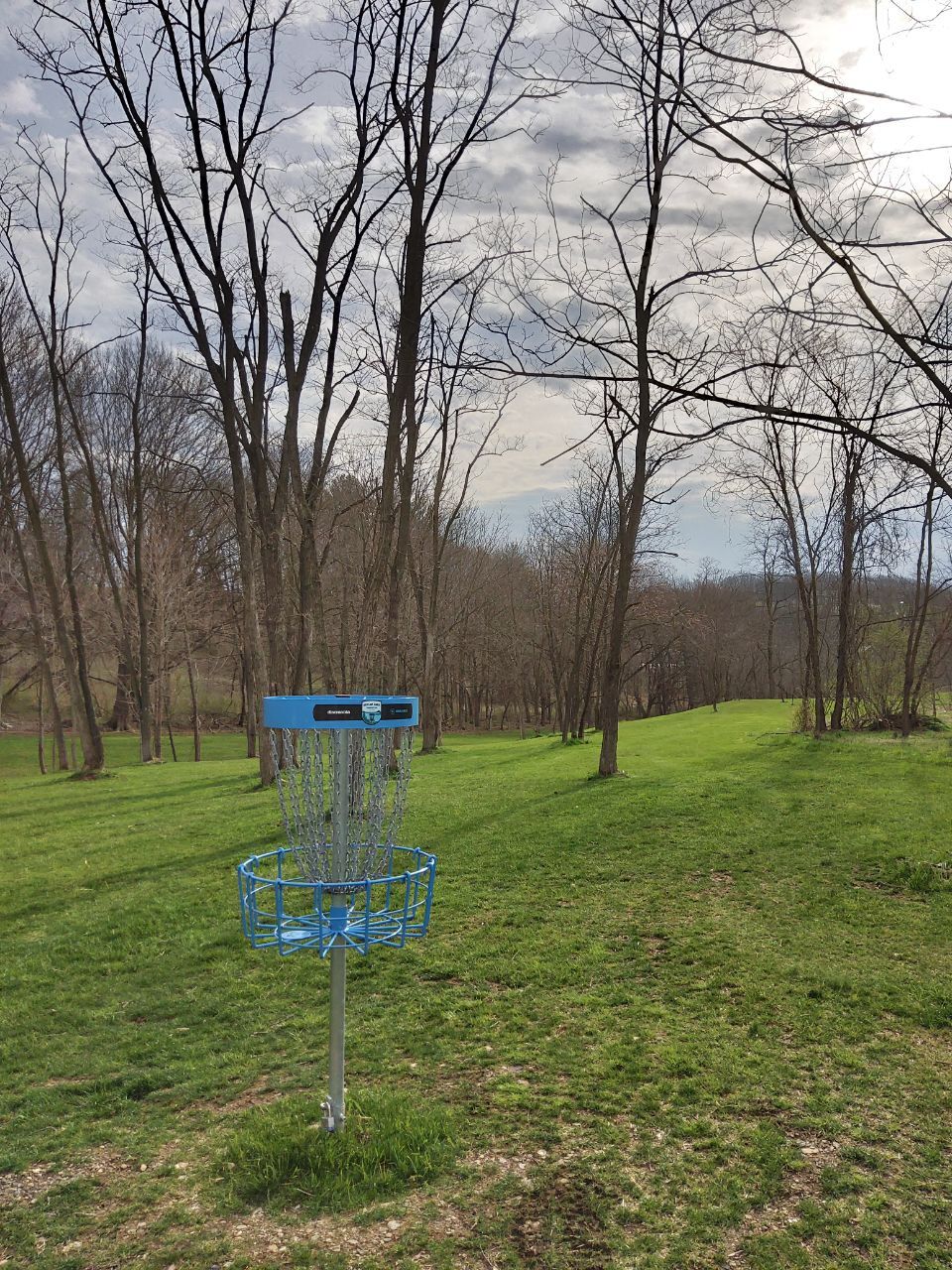 Hole 2 green looking back at fairway