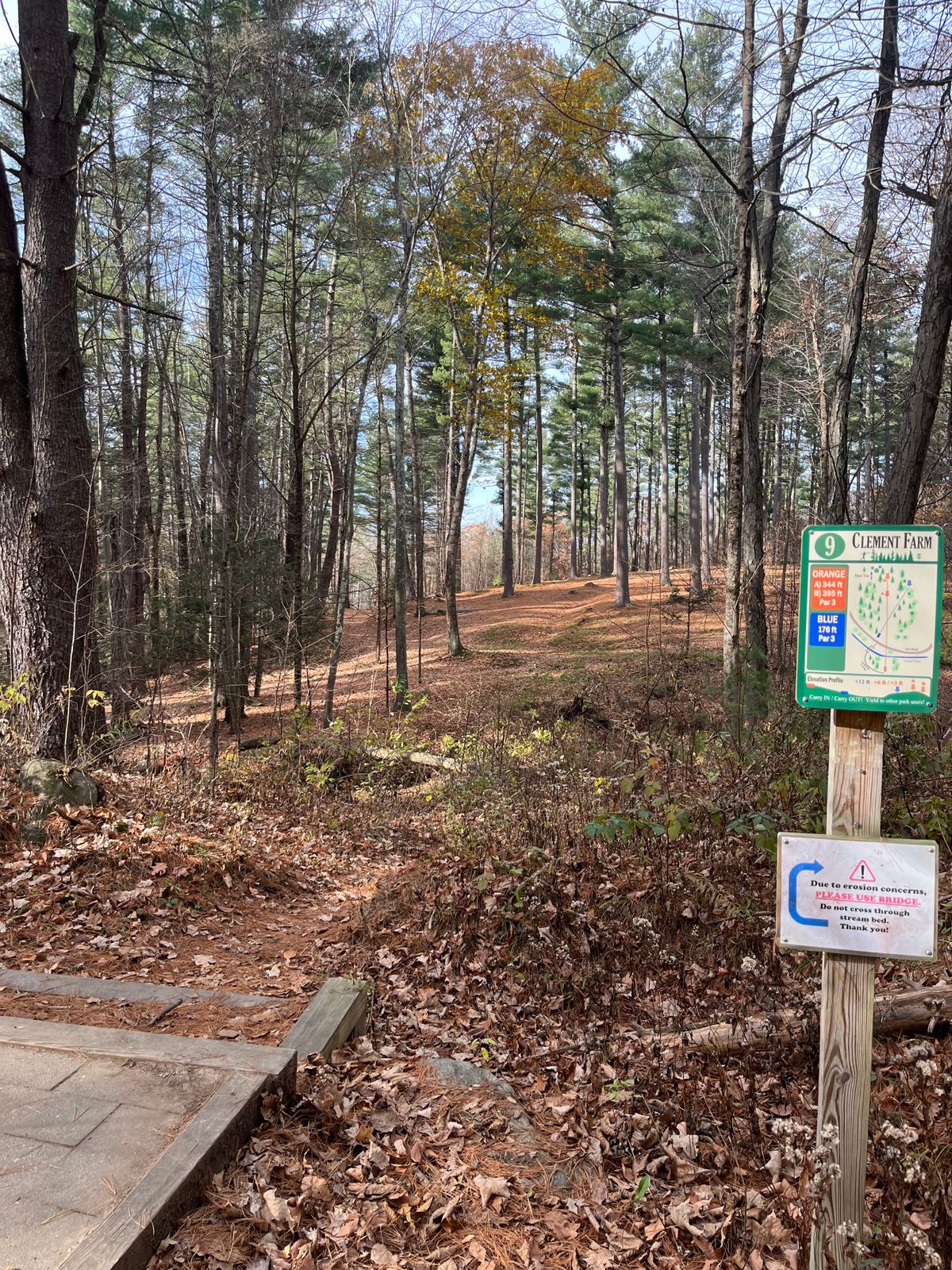 9th hole tee box