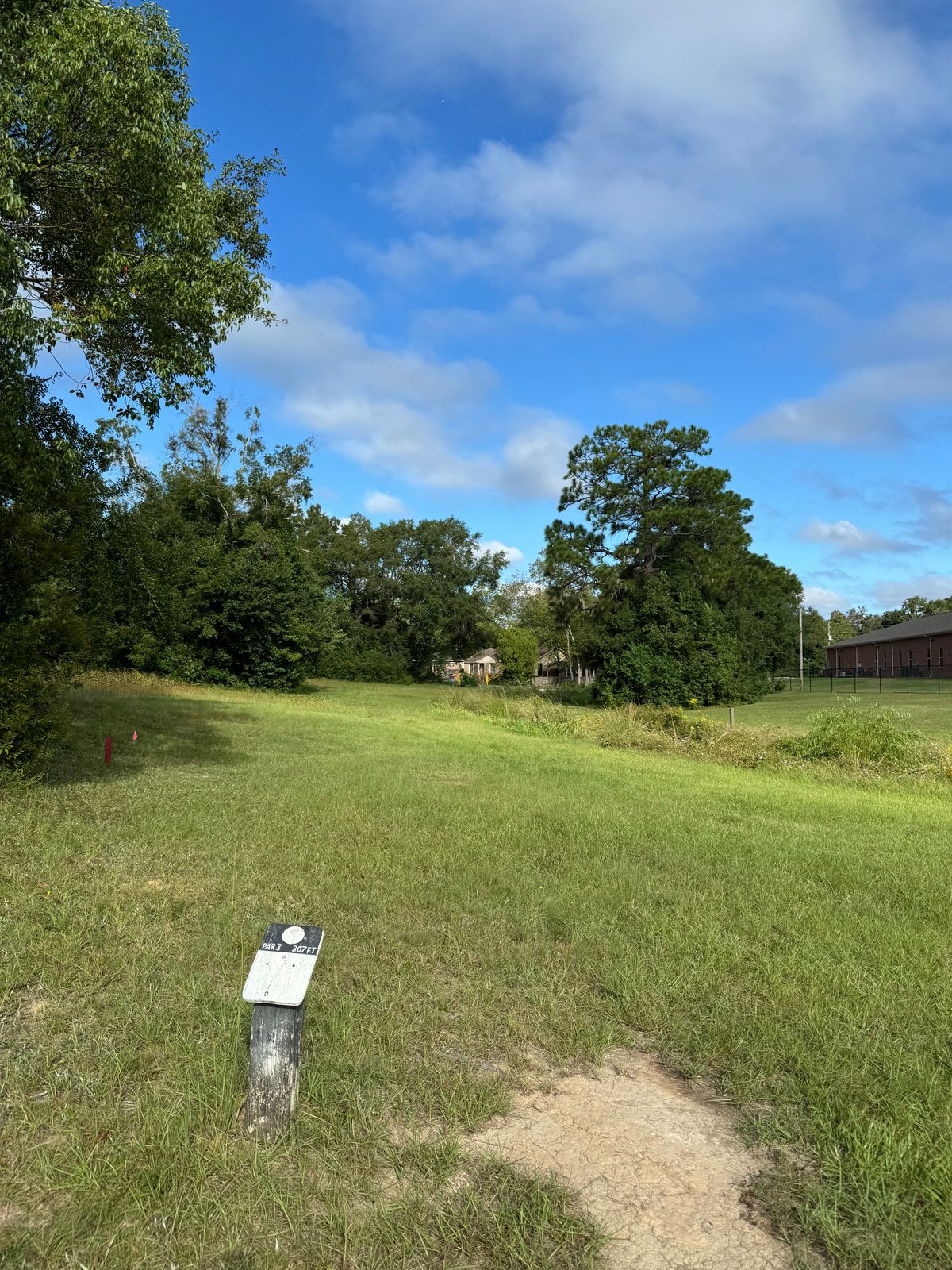 Hole 3 tee (throws near ditch-right side & very thick rough)
