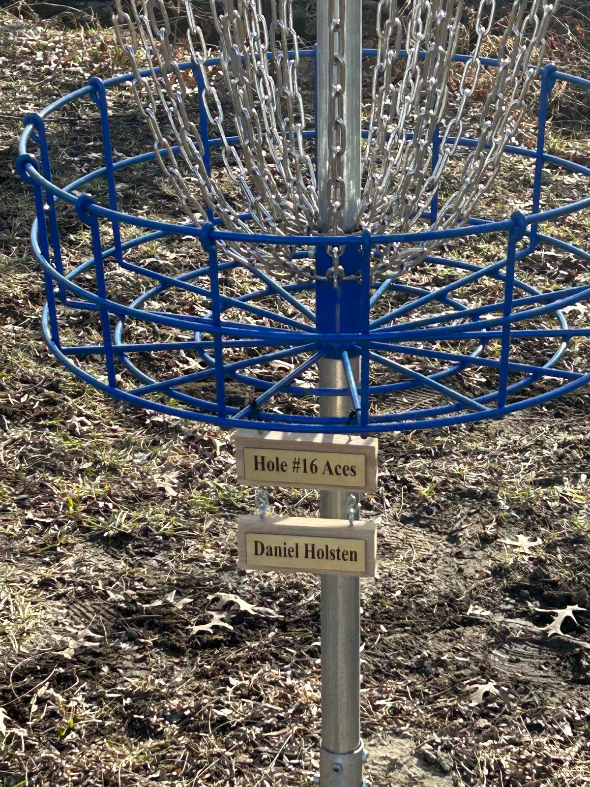 340' Hole #15 A Basket Ace Plaque Daniel Holsten