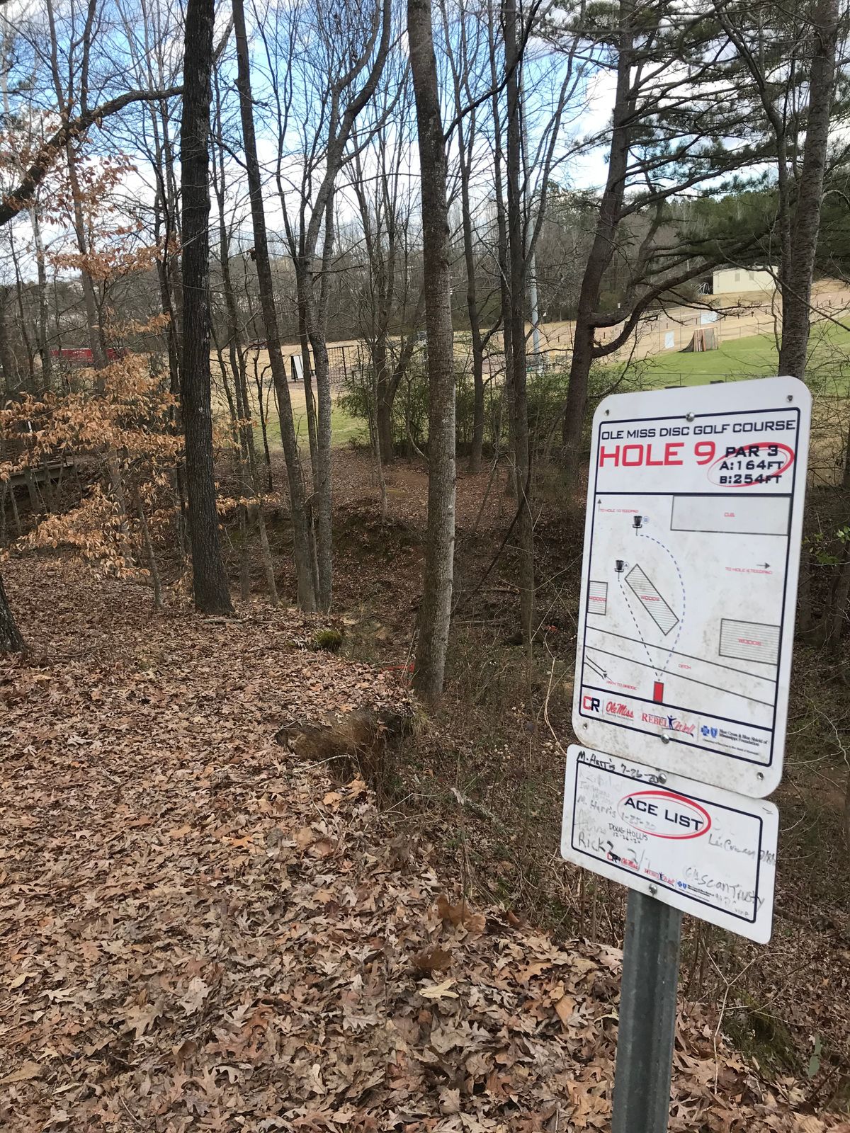 Hole 9: Across the creek