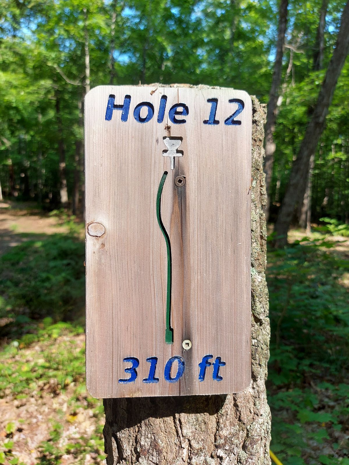 Hole sign #12.🍃🍂🍃🍂