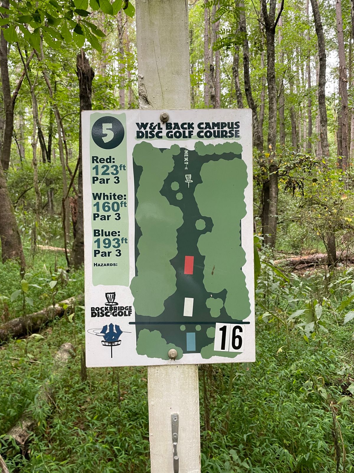 Teepad marker for fairway 5