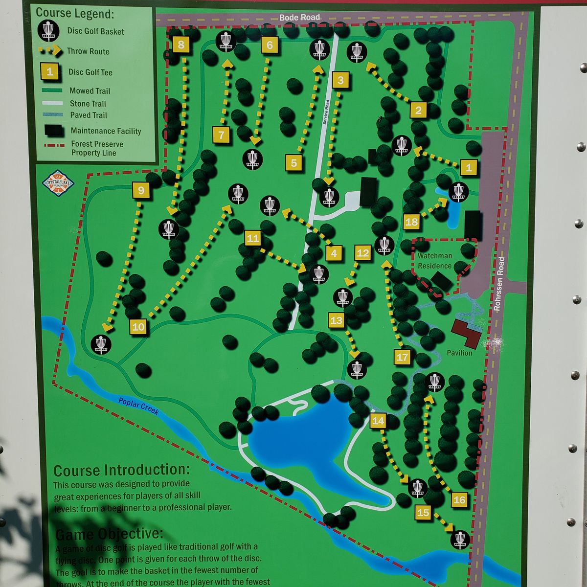 Close up of course map