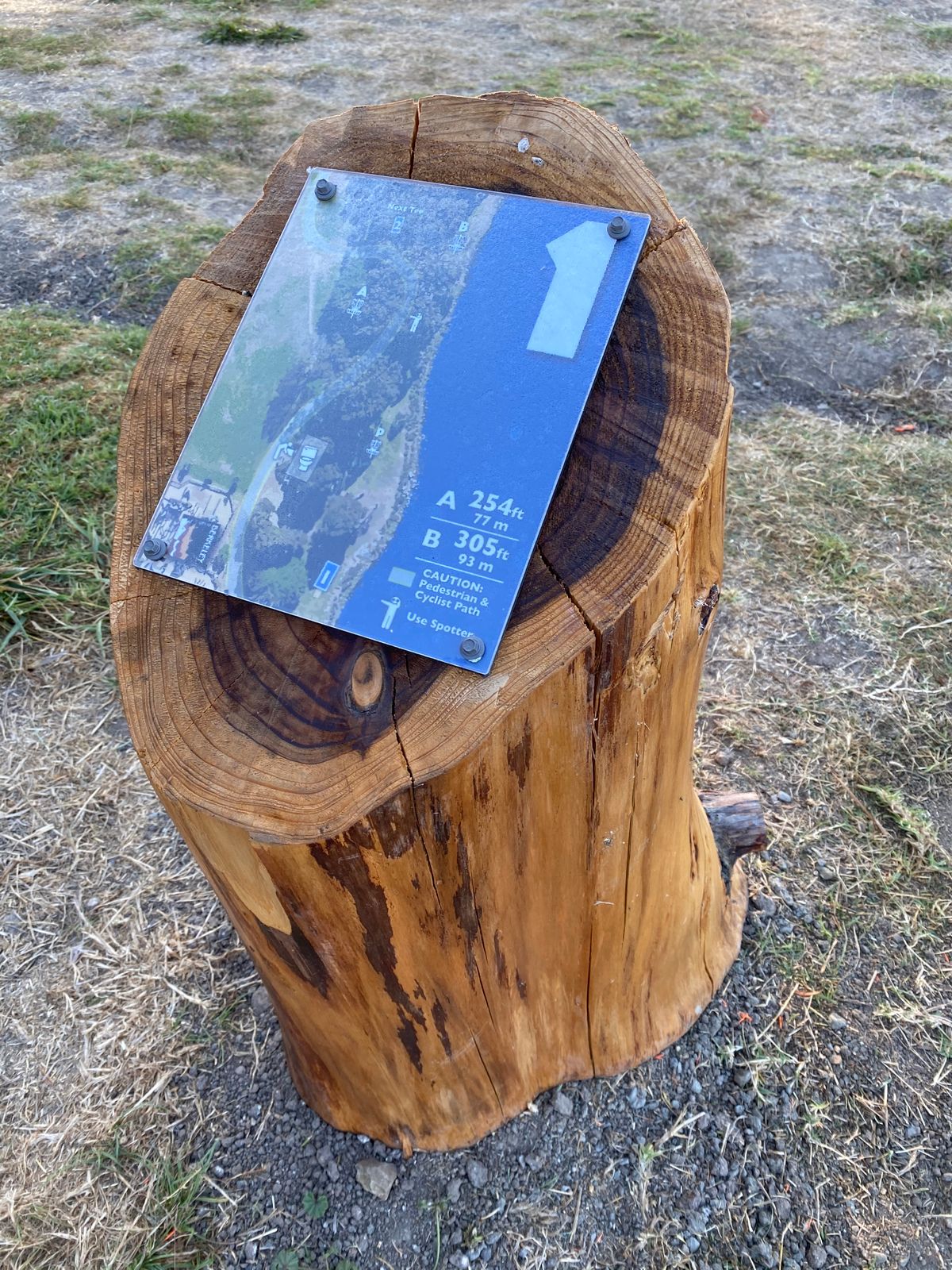New signs at all holes, including the ghost!