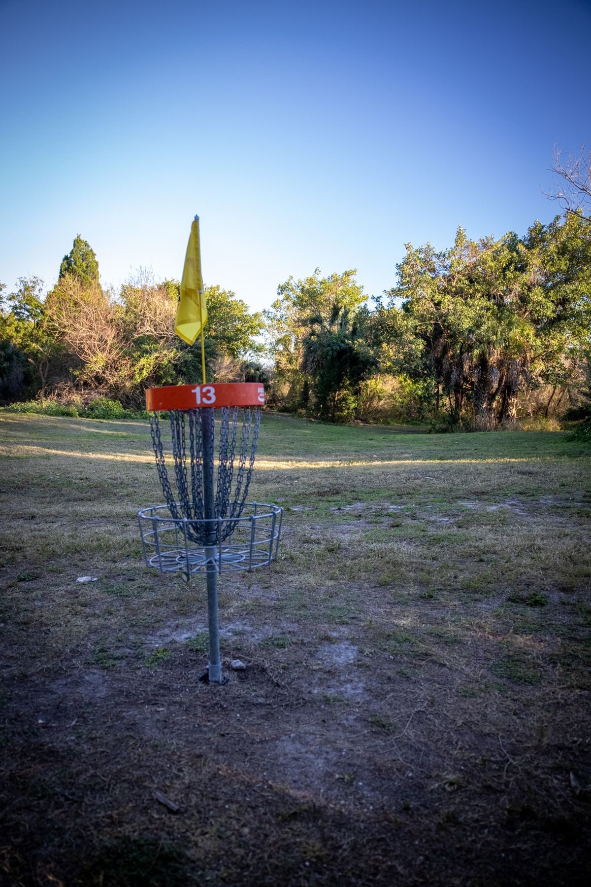 Hole 13 basket.