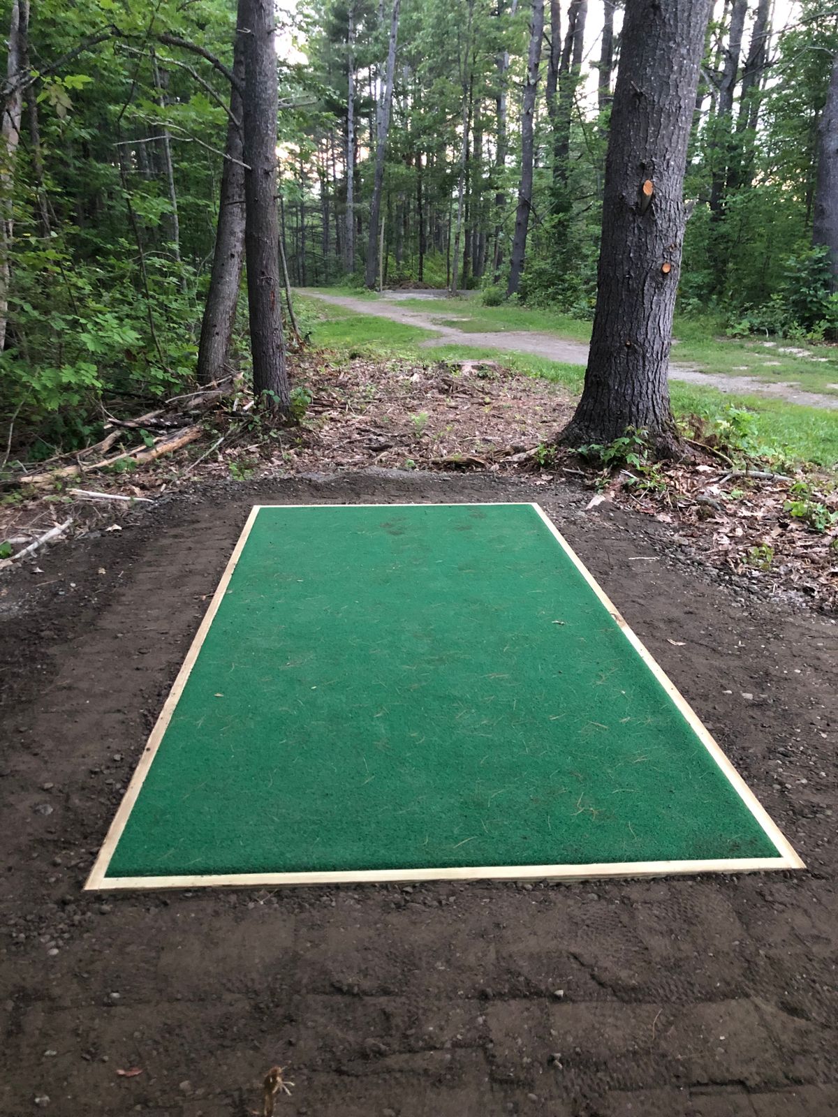 Blue tee on hole 2