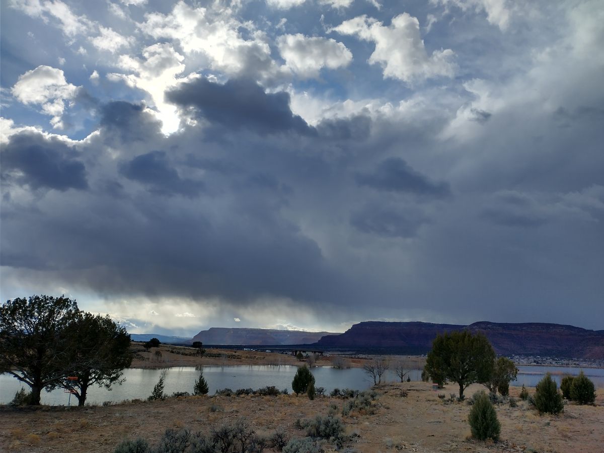 Lucky #13. Is that a thunderstorm on the horizon?