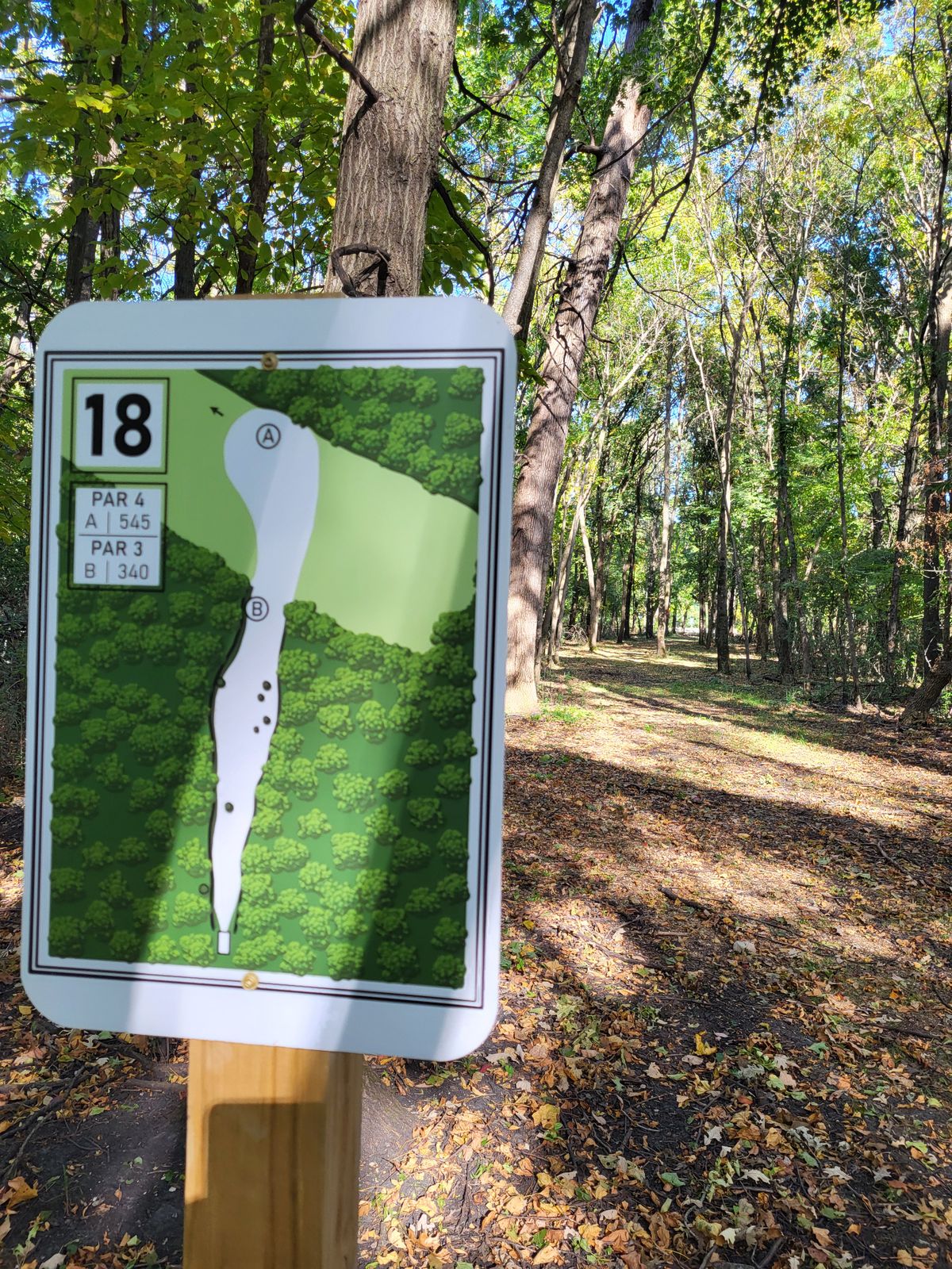 Hole 18 teesign