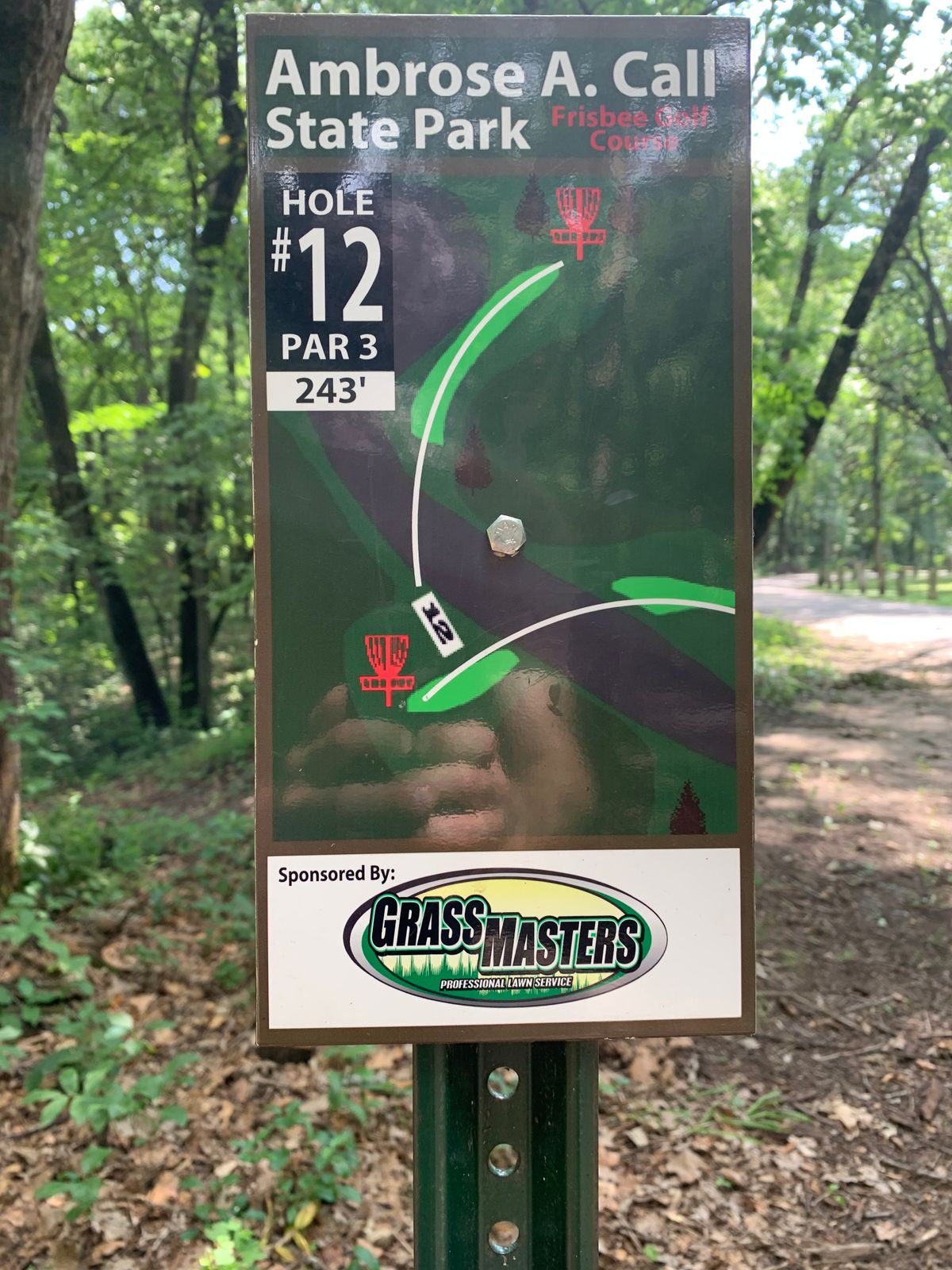 Hole 12 Tee Sign