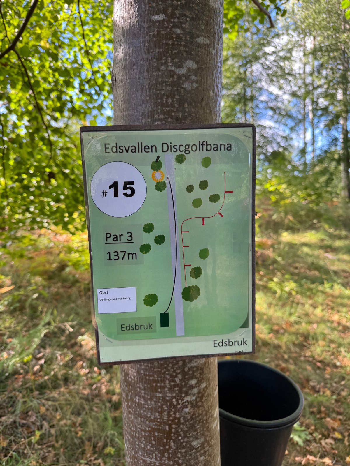 Ny layout på hål 15 & 16 🥏🥏
Nya skyltar på alla hål, OB tillagt på vissa hål!