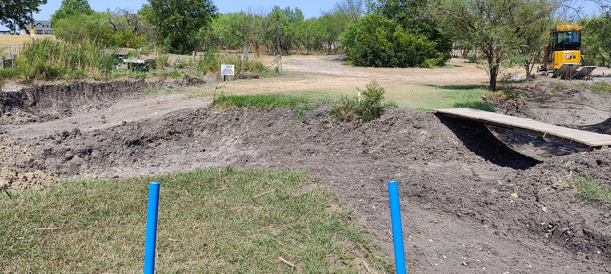 New water ways under construction between holes 4&5