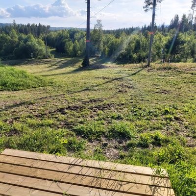 Hole 1 with mando arrows (July 2021)