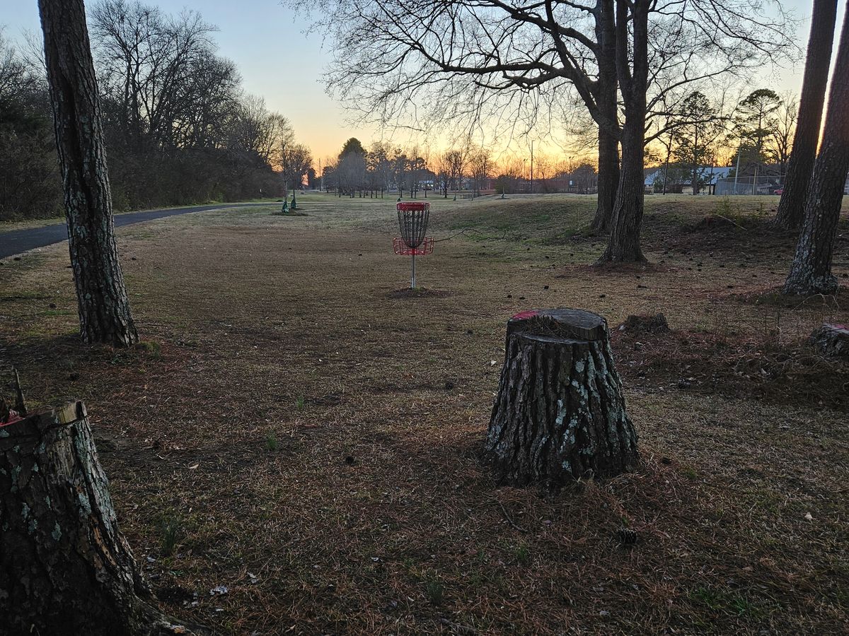 Beautiful sunset hole