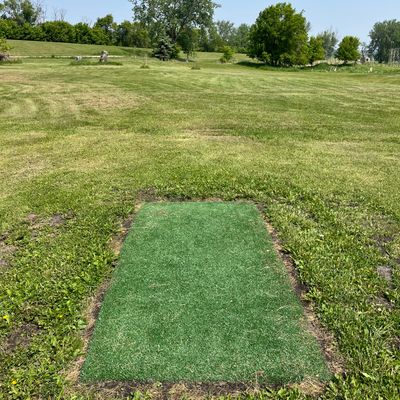Hole 1 white tee
