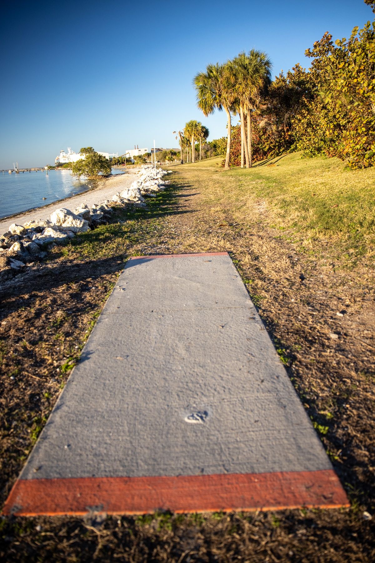 Hole 17 short pads.