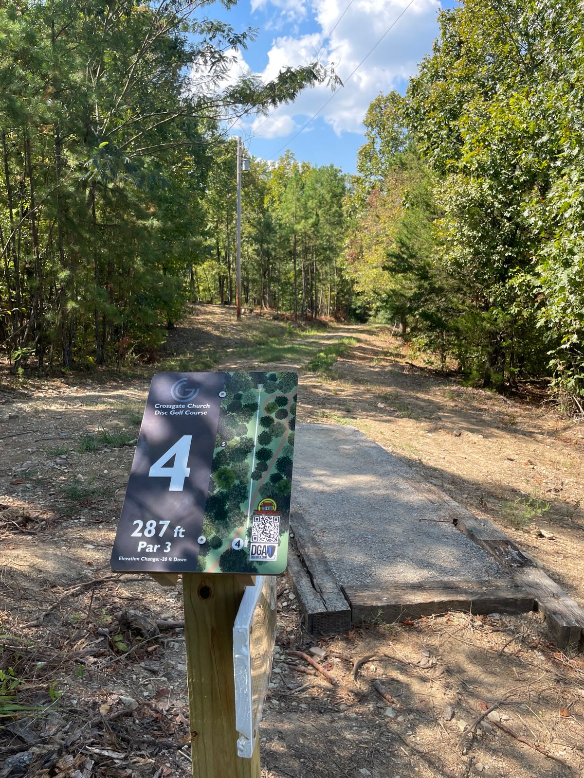 Hole 4. Straight is not clear. Consider playing the road.