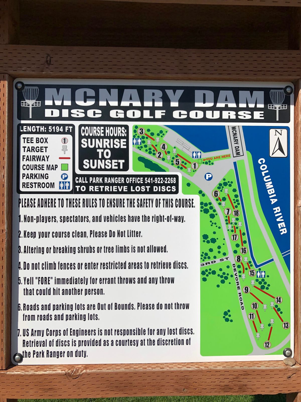 Course layout kiosk
