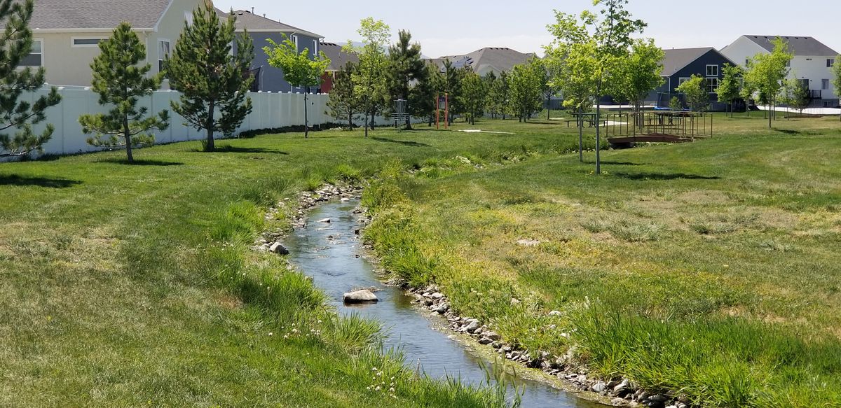 Gorgeous hole, OB stream and house fence
