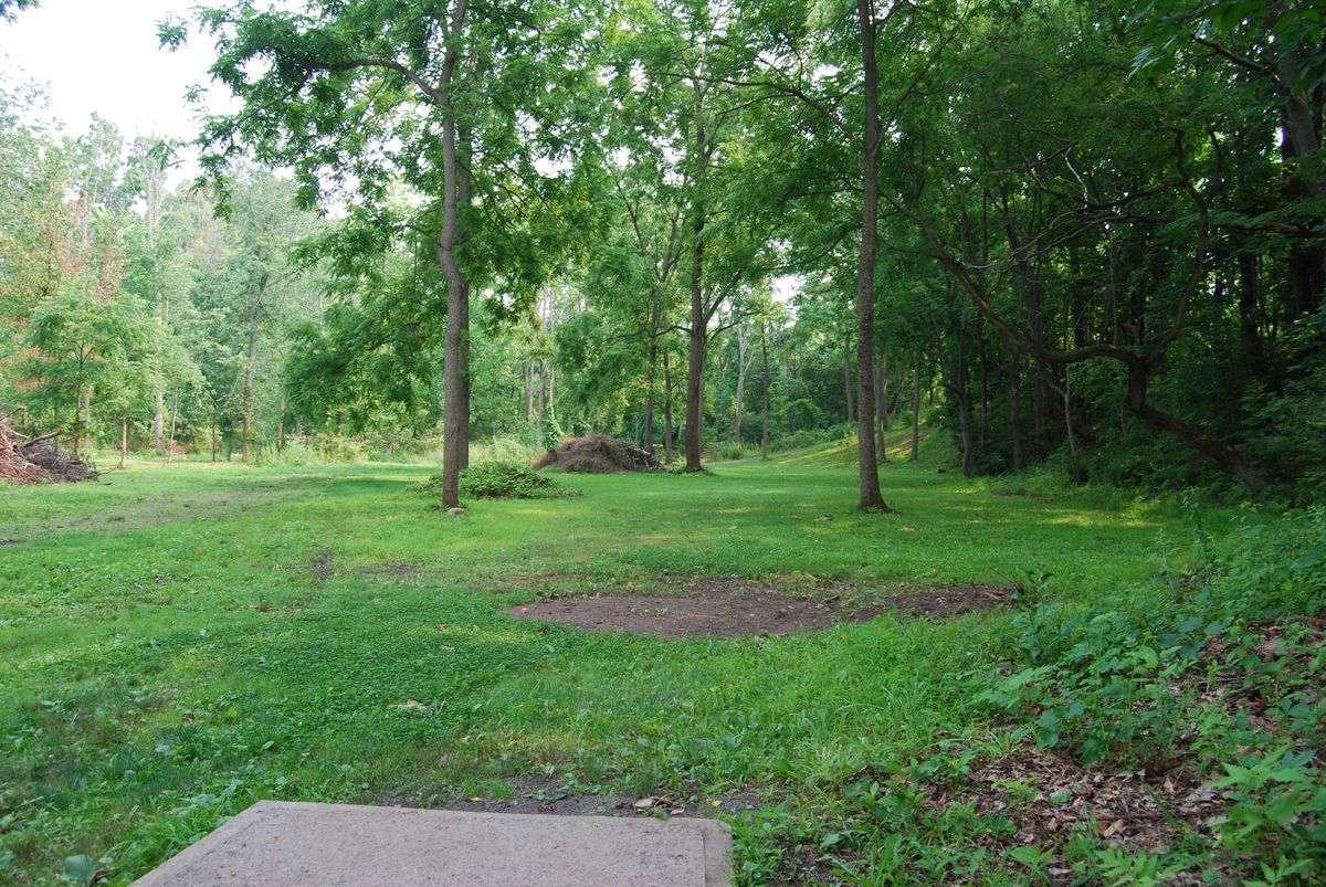 Hole 8 view from long tee pad