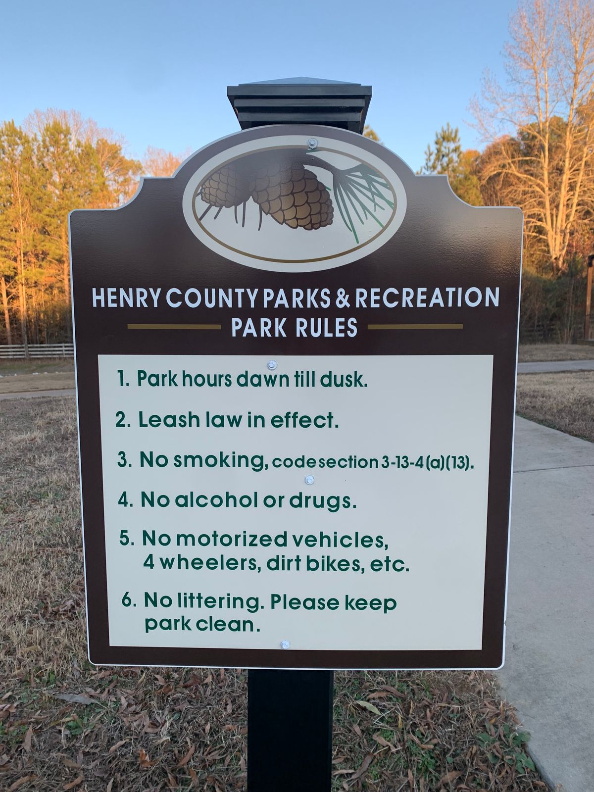 Henry County Parks Rules