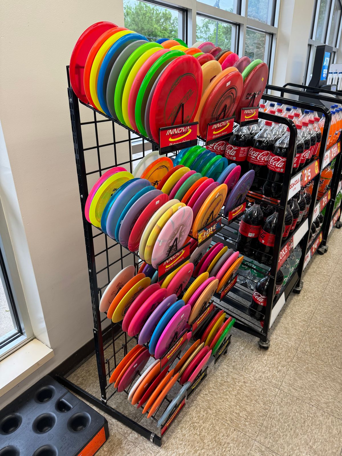 Solid selection for a gas station.