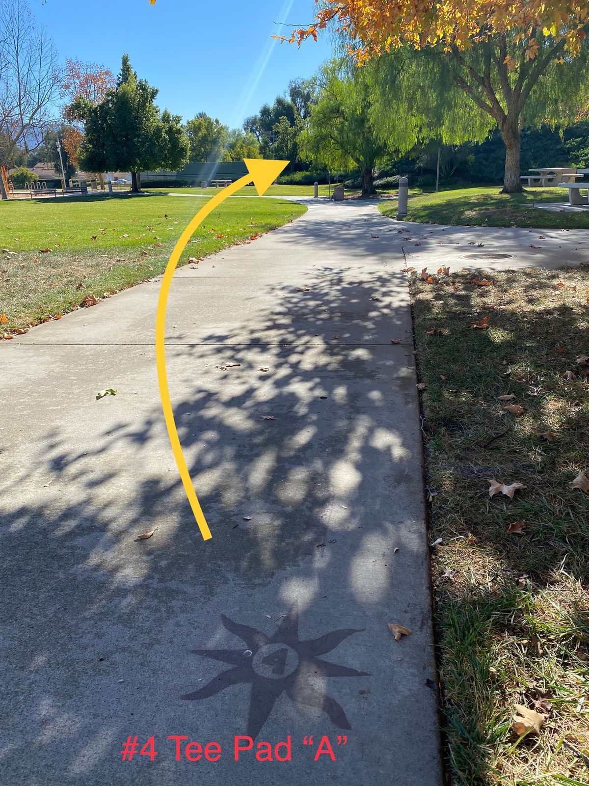 Optional: walking path is OB