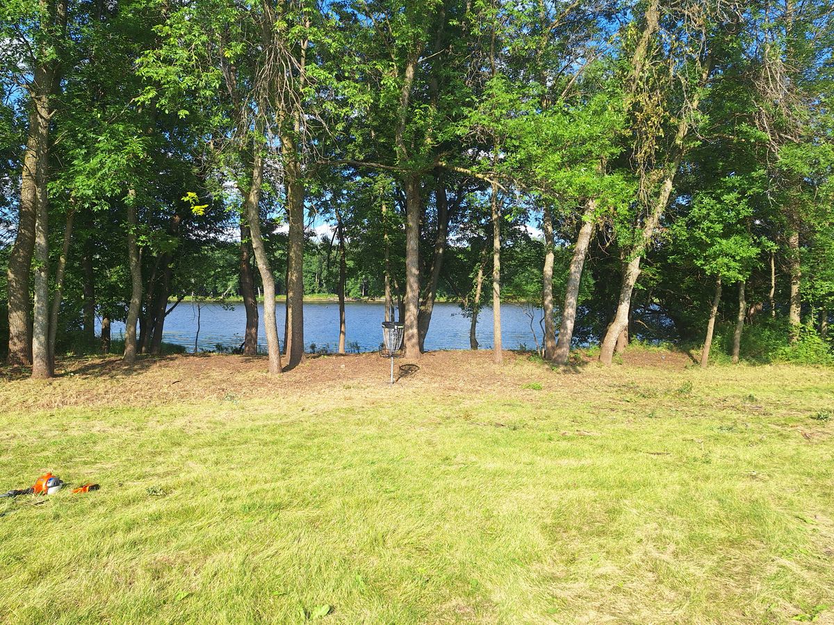 Hole 5 green just after I cleared the shore