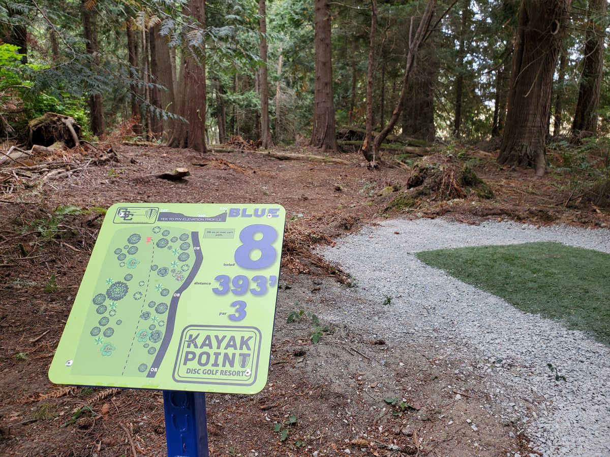 Hole 8 tee