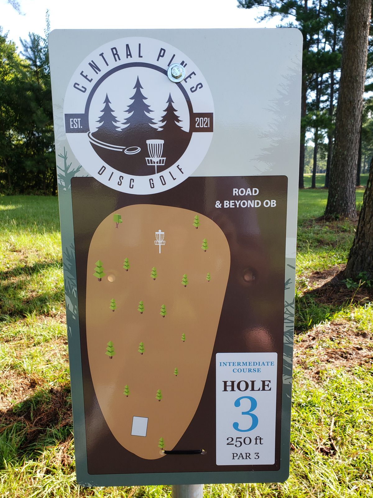 #3 Blue Tee Sign