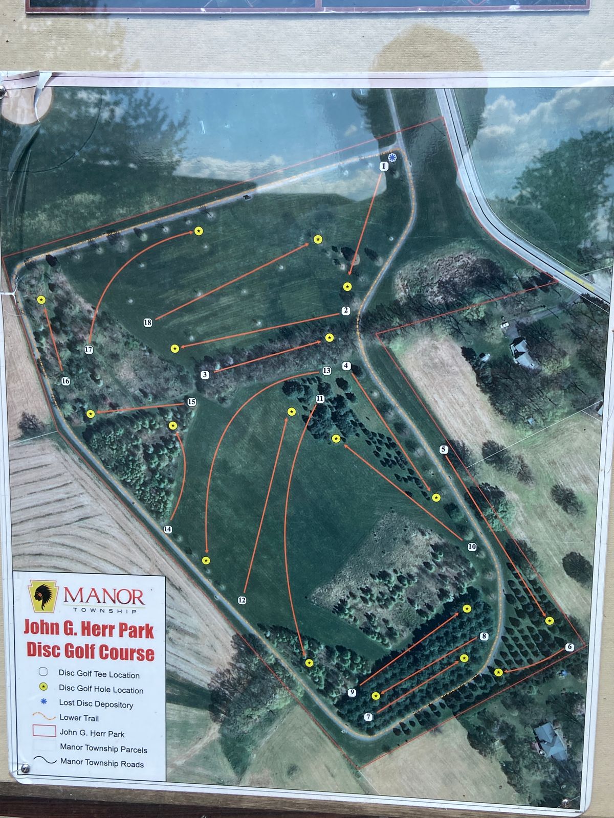 Map of the course.   Well taken care of.  Park in the visitors area of the school.