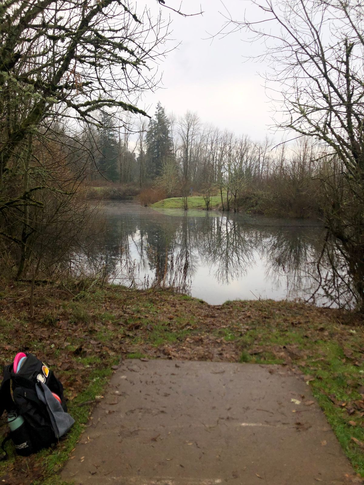 Pond on 12 is filling up