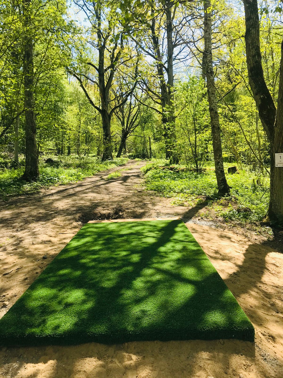 Tee, hole 1.