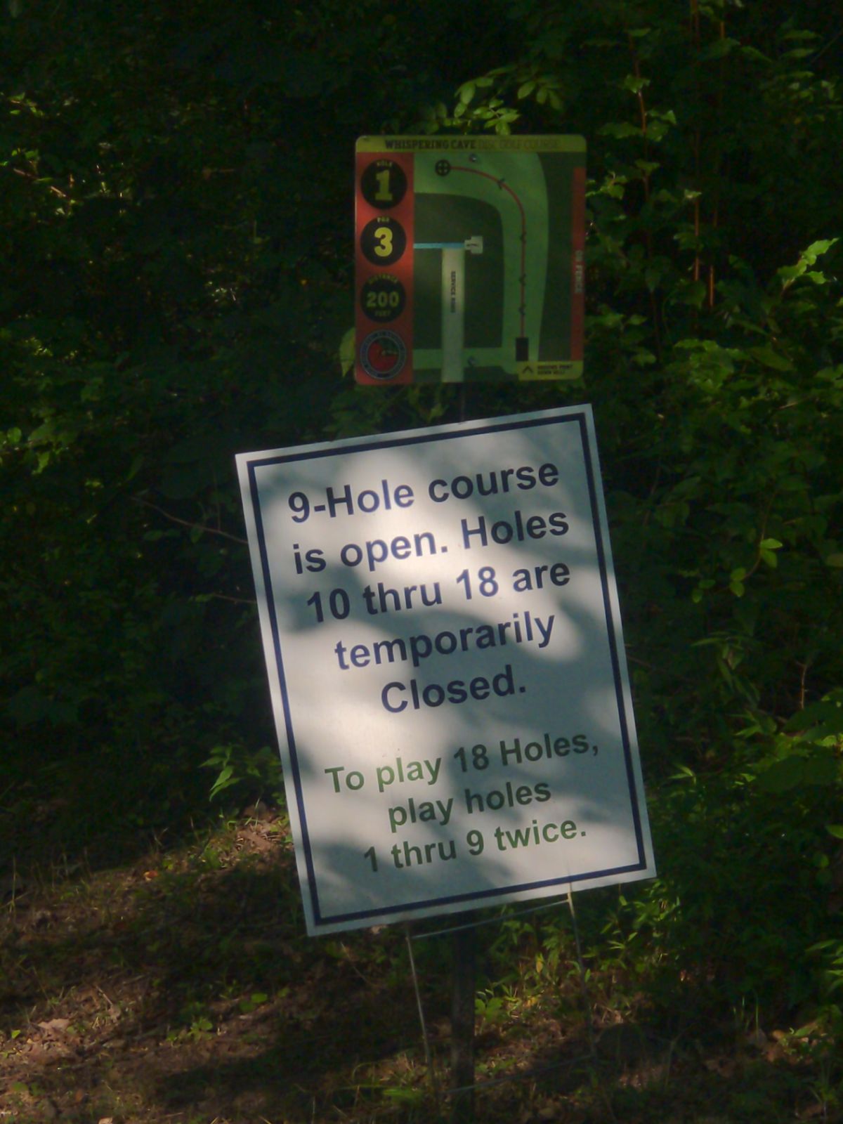 Only a nine hole at the moment.
