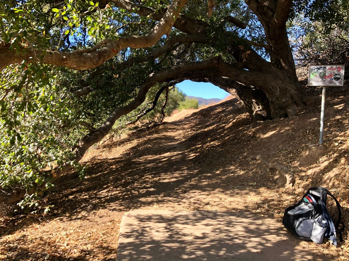 Hole 3 tunnel uphill