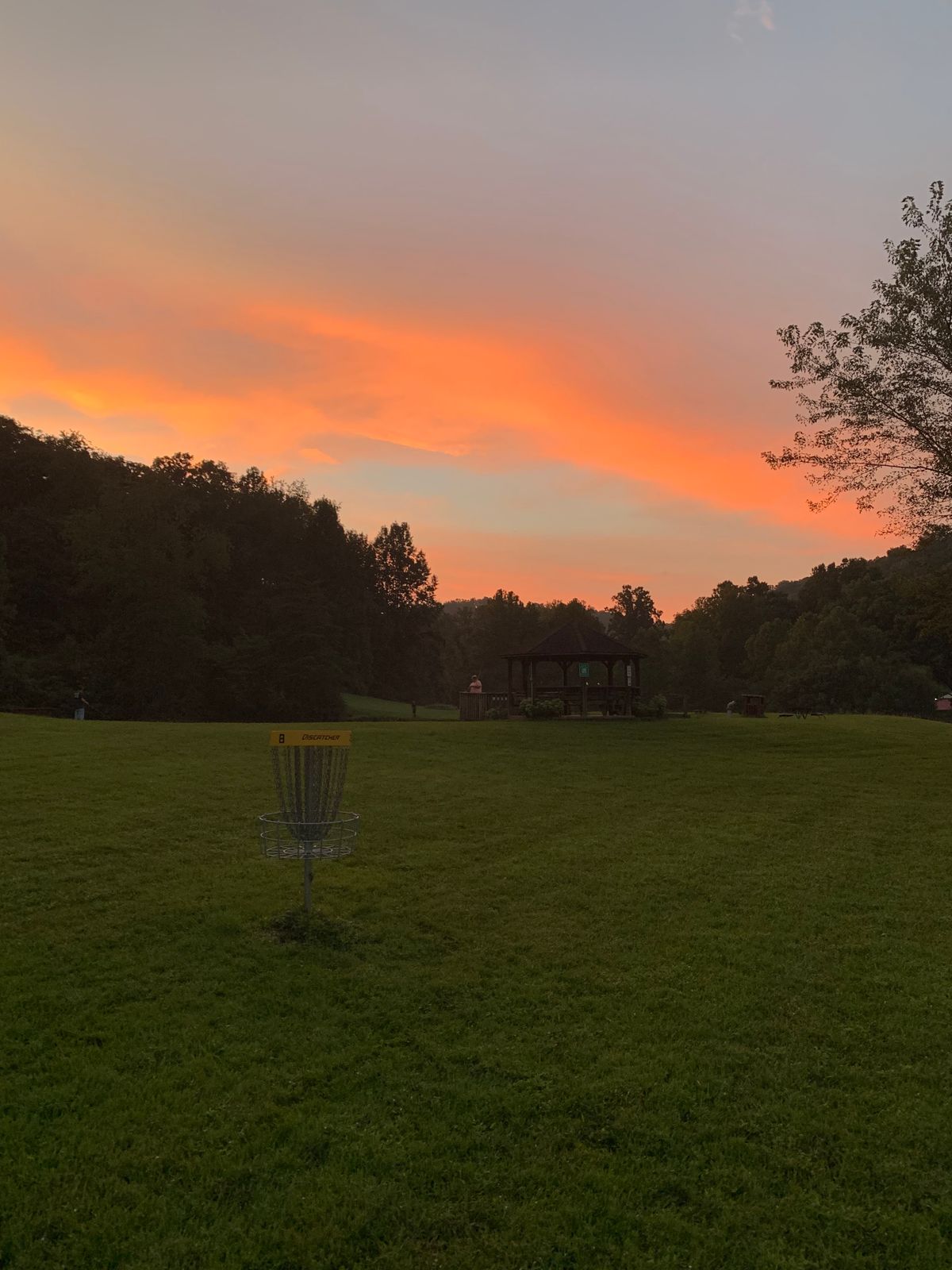 Sunset on hole 8